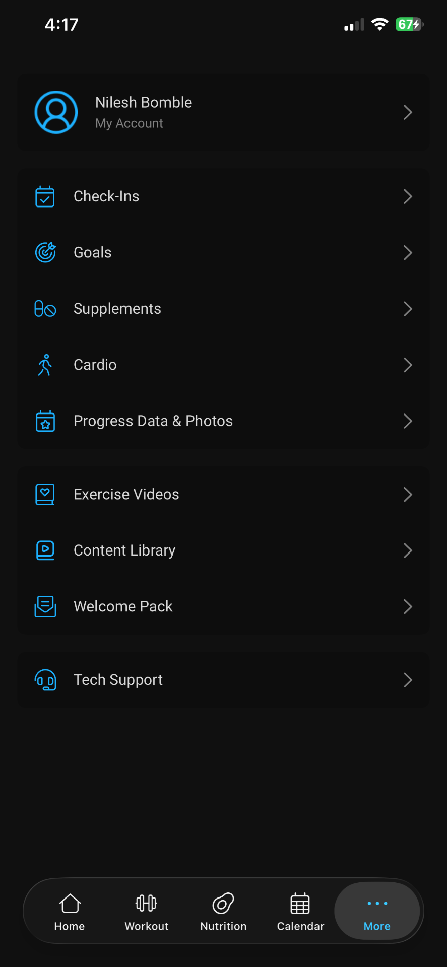 Built For Life app — habits and accountability